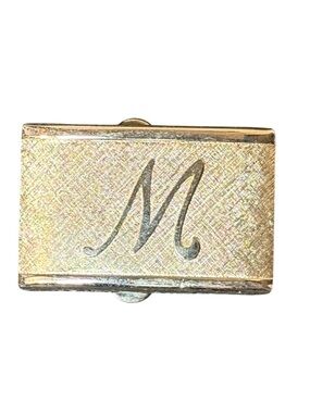 Vintage Hickok Gold Tone Initial M Belt Buckle